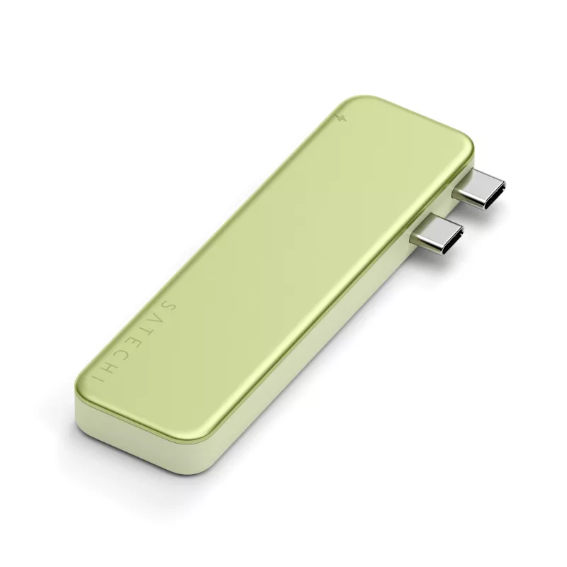 Satechi USB-C Snap Hub – multiport adaptér s 4K HDMI, 5Gbps USB, čítačka kariet, 45W PD (Citrus)