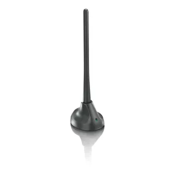 PHILIPS SDV5100/12 izbová televízna anténa so zosilnením 18 dB, UHF/VHF/FM, čierna