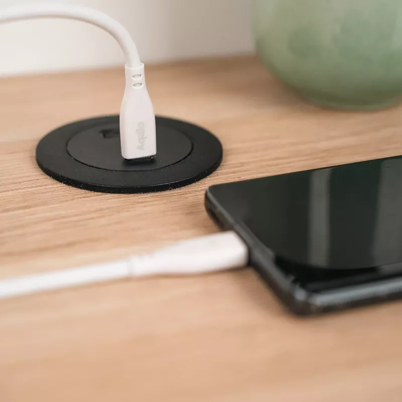 AQIILA Cablebird CS11 USB-C na USB-C nabíjací a synchronizačný kábel 1m 60W čierny AQCBPBIC1SI812