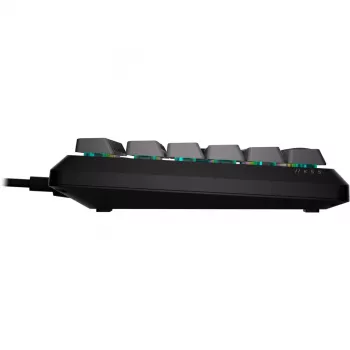 CORSAIR K55 Core RGB membránová herná klávesnica, dynamické 3-zónové RGB, 6 makro tlačidiel, odnímateľná opierka zápästia, USB káblová, čierna/sivá
