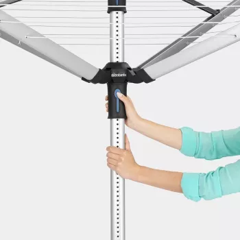 Brabantia sušiak na bielizeň Lift-O-Matic 50 m, Metallic Grey