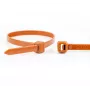 WKK hnedé nylonové káblové viazače 200 x 3,6 mm, balenie 100 ks 110124171