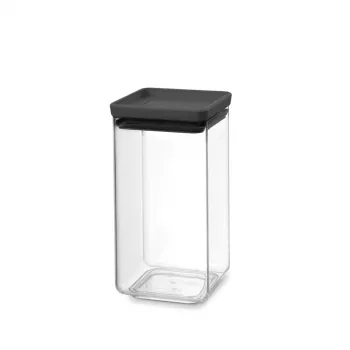 Brabantia Make & Take obdĺžniková nádoba na potraviny 1,6 L tmavosivá