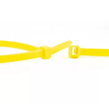WKK Žlté nylonové káblové viazače 100 x 2,5 mm, balenie 100 ks 11032471