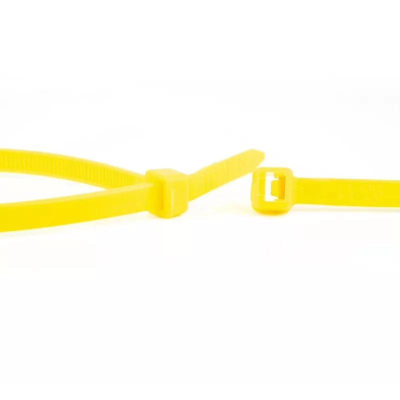 WKK Žlté nylonové káblové viazače 100 x 2,5 mm, balenie 100 ks 11032471