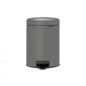 Brabantia NewIcon 5L pedálový kôš na odpad, Mineral Concrete Grey