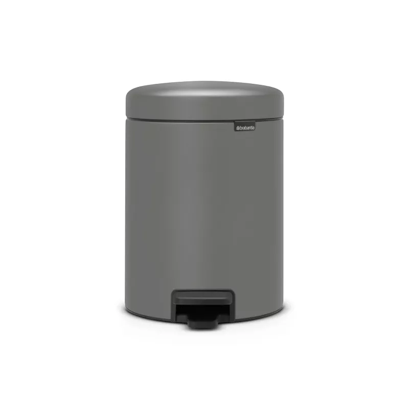 Brabantia NewIcon 5L pedálový kôš na odpad, Mineral Concrete Grey