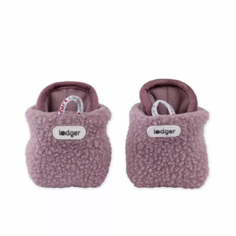 Lodger Slipper Teddy detské papuče, ružová, 6-12 mesiacov, protišmyková podošva, fleece