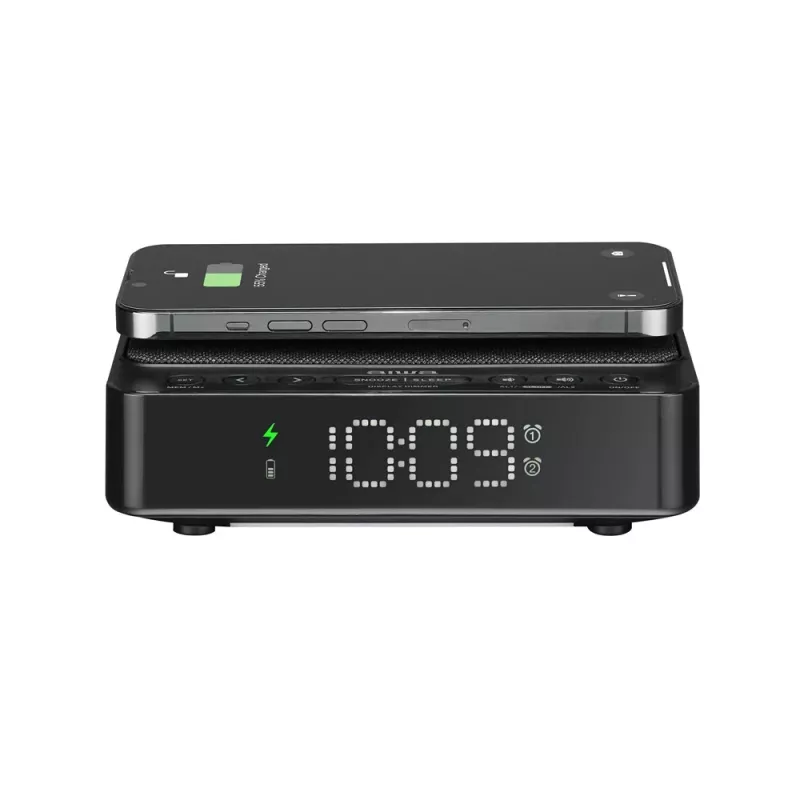 AIWA CR-30/BK Digitálny budík s LED displejom, FM/PLL rádio, čierny