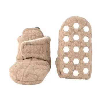 Lodger Slipper Folklore Fleece detské domáce papuče, béžová, 6-12 mesiacov