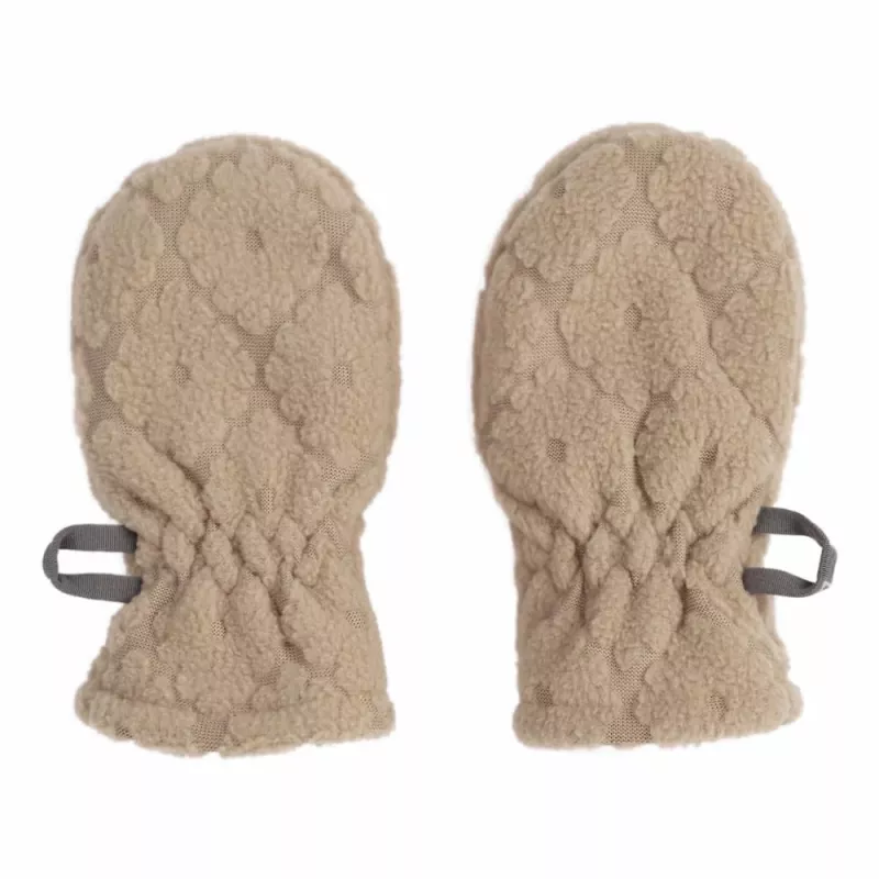 Lodger Mittens Folklore Fleece detské rukavice, béžová, 12-24 mesiacov