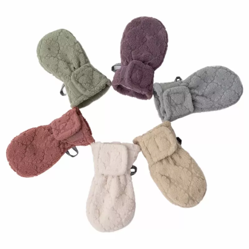 Lodger Mittens Folklore Fleece detské rukavice, béžová, 12-24 mesiacov