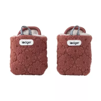 Lodger Slipper Folklore Fleece detské papuče, 6-12 mesiacov, Rosewood