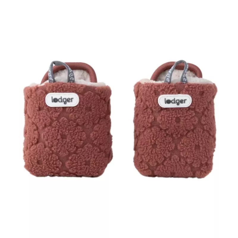 Lodger Slipper Folklore Fleece detské papuče, 6-12 mesiacov, Rosewood