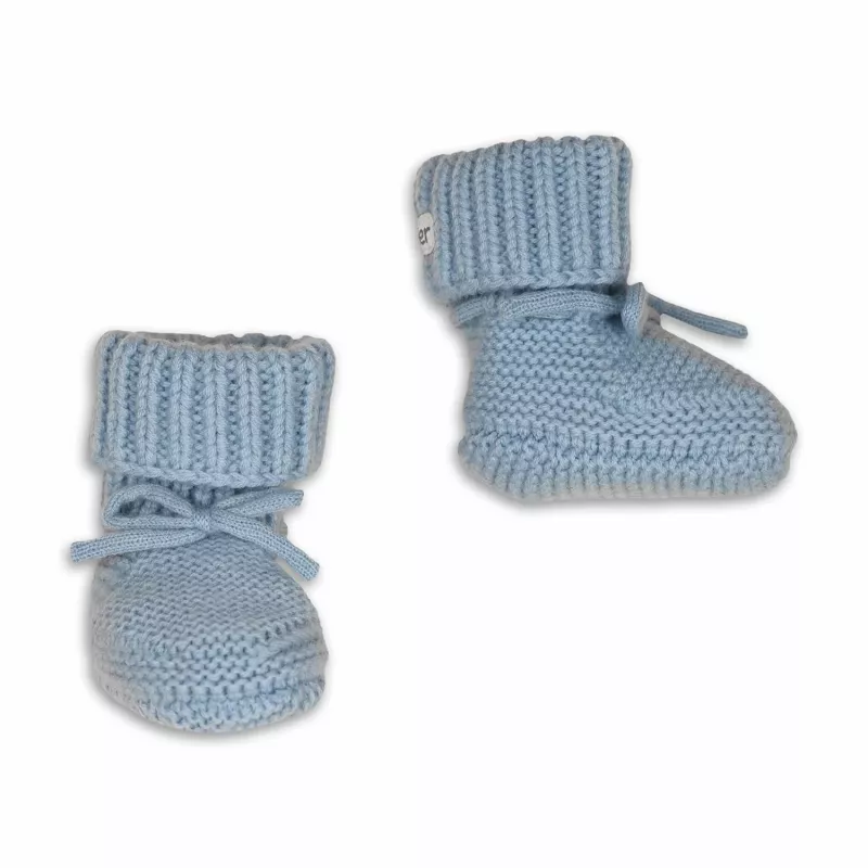 Lodger Slipper Merino Wool detské topánky, Blue Fogg, 6-12 mesiacov