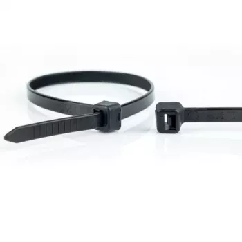 WKK UV stabilizované čierne plastové viazacie pásky 530 x 9 mm, balenie 100 ks 110299071