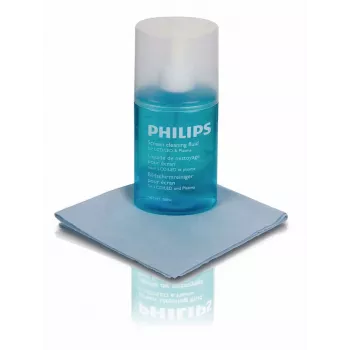 PHILIPS SVC1116B/10 sada na čistenie obrazovky pre LED, LCD, plazma, OLED, smartfóny, tablety, notebooky, televízory - 200 ml gélový sprej + mikrovláknová utierka