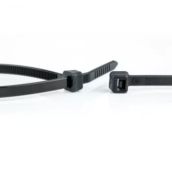 WKK 120196071 viazacie pásky 300 mm x 4,8 mm čierne tepelne stabilizované UV stabilizované odolné voči olejom a rozpúšťadlám