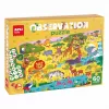 AGIPA Junior pozorovacie puzzle Savana, 60 dielikov, kartónová krabica, 4+ roky 19221