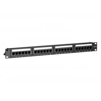DS-IT CAT 6 UTP sieťový patch panel, 19 palcov, 24-port DS-Patch6-24UTP