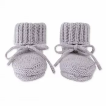 Lodger Slipper Merino Wool detské capáčiky, Stone, 0-6 mesiacov