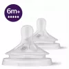 Philips Avent Natural Response silikónová cumlík, veľmi rýchly prietok mlieka, 6m+, balenie 2 ks