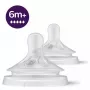 Philips Avent Natural Response silikónová cumlík, veľmi rýchly prietok mlieka, 6m+, balenie 2 ks