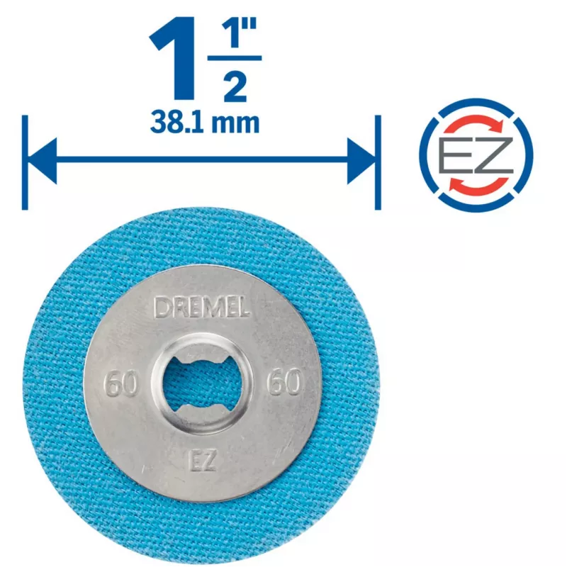 Dremel 2615S411DM brúsne kotúče, 38,1 mm, zrnitosť 180, balenie 3 ks
