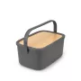 Brabantia Roll Top chlebník, matná tmavosivá, kapacita 2 bochníky, oceľ