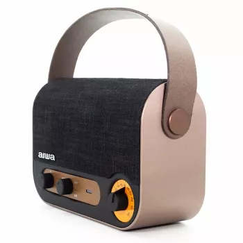 AIWA RBTU-600 prenosné Bluetooth rádio s FM, USB, AUX-in, MicroSD, nabíjateľnou batériou
