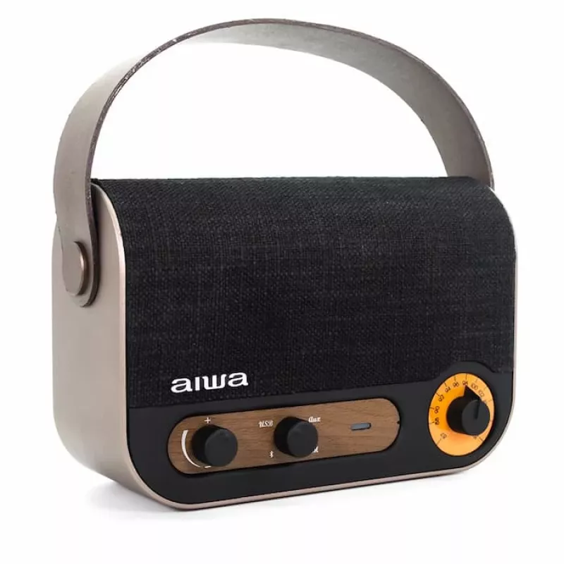AIWA RBTU-600 prenosné Bluetooth rádio s FM, USB, AUX-in, MicroSD, nabíjateľnou batériou