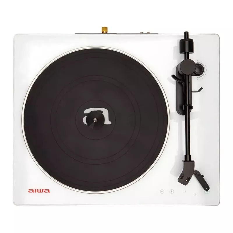 AIWA APX-680BT/WT remeňový gramofón s Bluetooth, USB nahrávaním a PC konektivitou - čierny