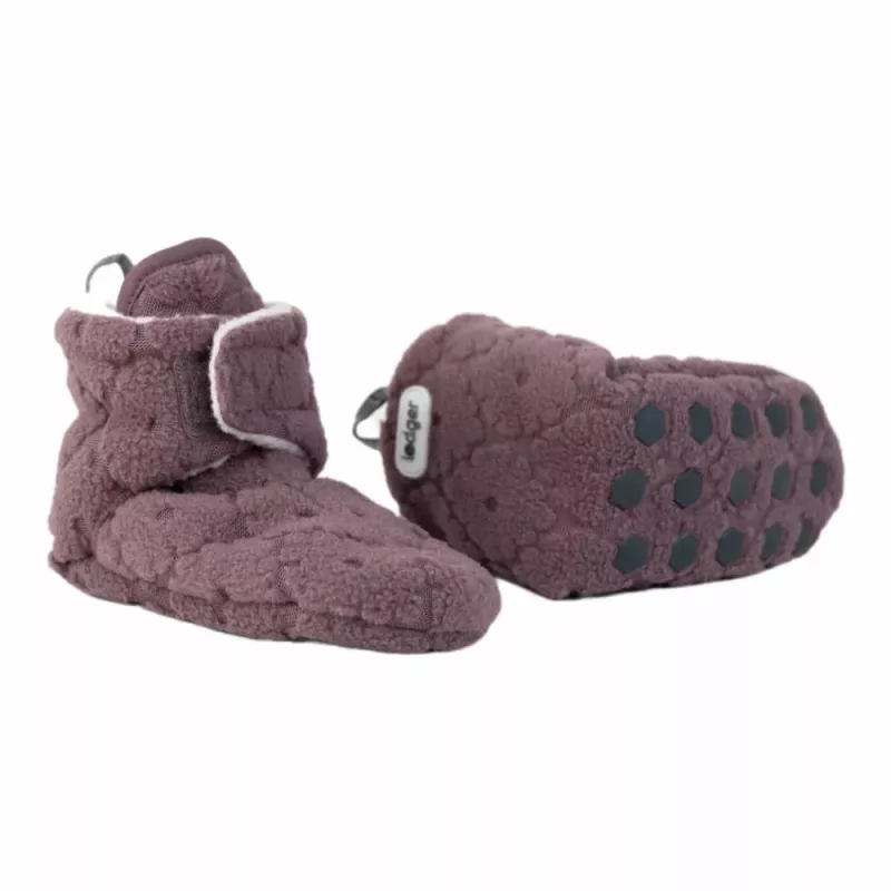 Lodger Slipper Folklore Fleece detské papuče, mauve, 12-18 mesiacov