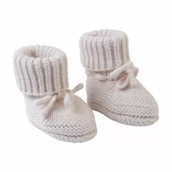 Lodger Slipper Folklore merino-vlnené detské topánky, Birke, 0-6 mesiacov