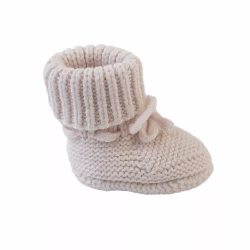 Lodger Slipper Folklore merino-vlnené detské topánky, Birke, 0-6 mesiacov