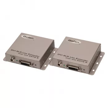 Gefen DVI ELR-Lite extender cez CAT5, vysielacia a prijímacia jednotka
