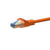 DSIT CAT 6a S/FTP LSOH sieťový kábel 10m oranžový DC-6A6-100