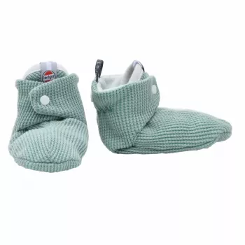 Lodger Slipper Ciumbelle bavlnené papuče, 3-6 mesiacov, bledo zelená