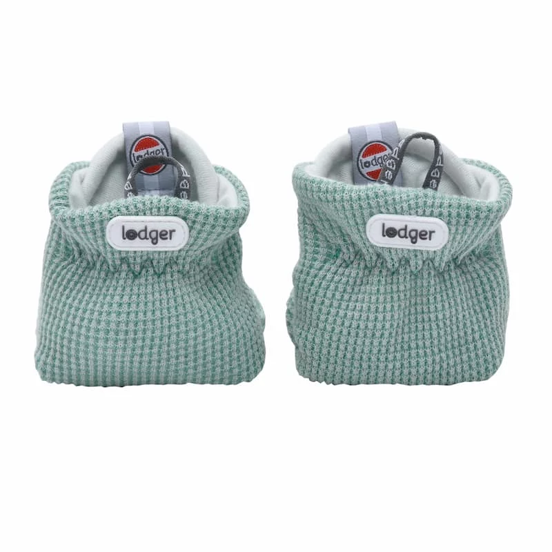 Lodger Slipper Ciumbelle bavlnené papuče, 3-6 mesiacov, bledo zelená