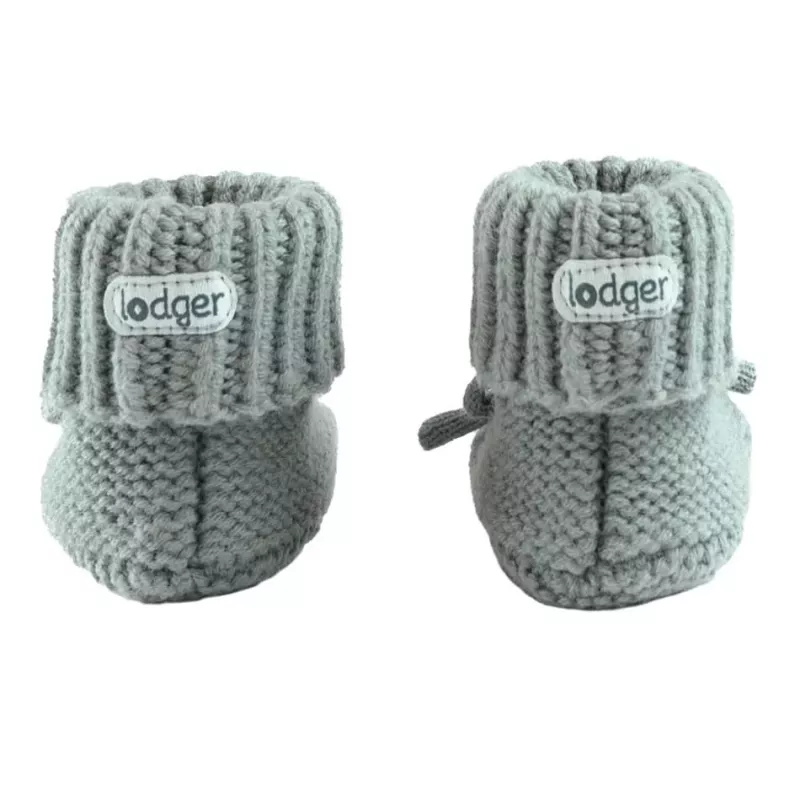 Lodger Slipper Folklore merino vlnené detské papuče, Seide, 0-6 mesiacov