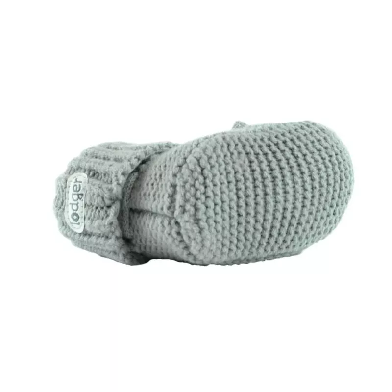 Lodger Slipper Folklore merino vlnené detské papuče, Seide, 0-6 mesiacov