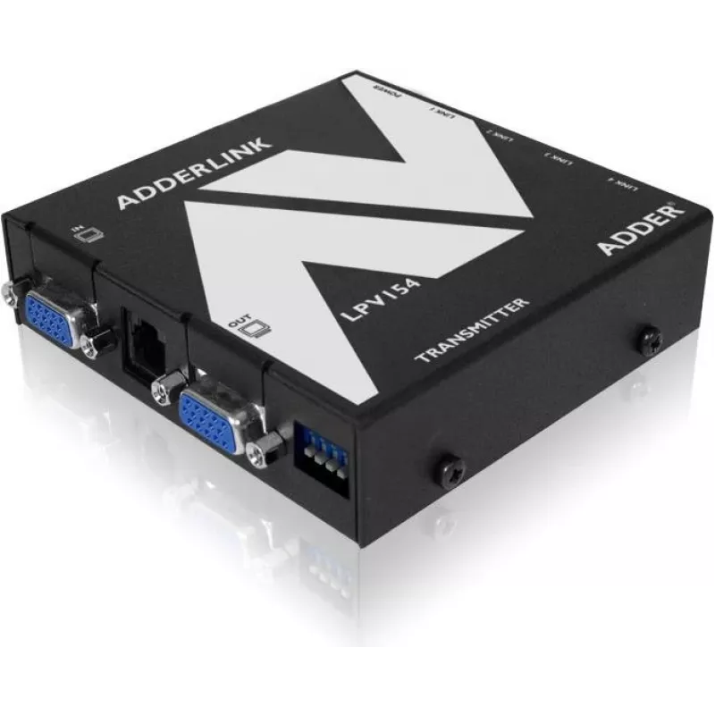 ADDER LPV154T AV extender vysielač – VGA & audio cez CATx, 300 m, čierny ALPV154T-IEC