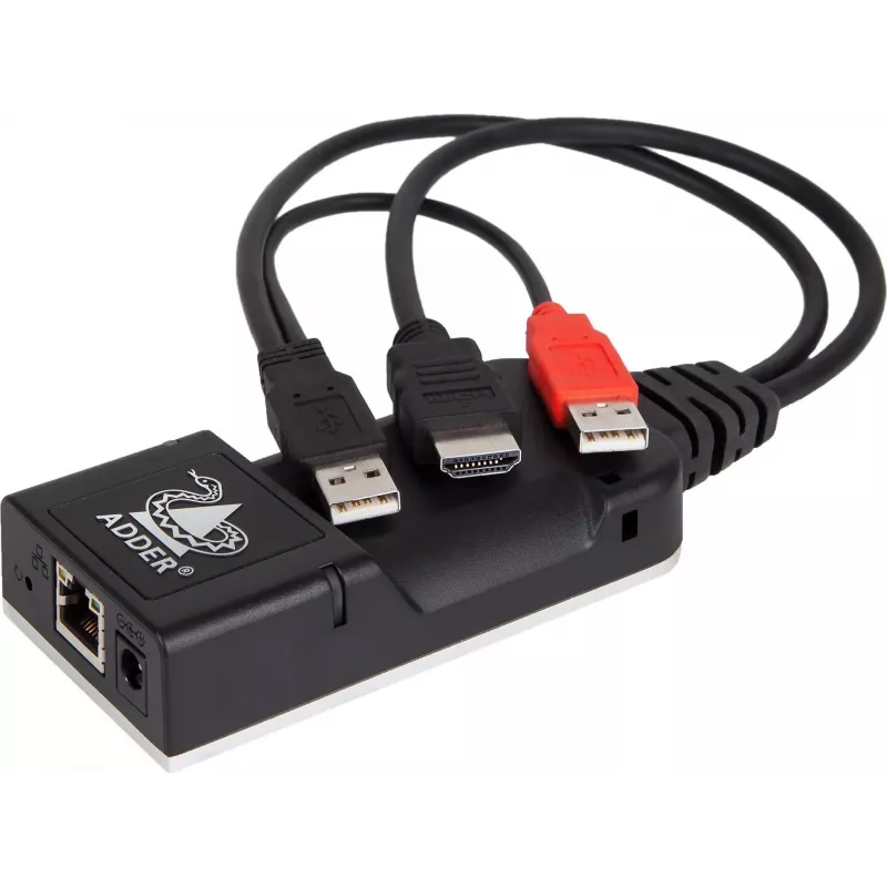 ADDER ALIF101T-HDMI KVM over IP vysielač - HDMI, USB, Audio, Cat5e/Cat6/Cat7, 2560x1600@60Hz, čierny hliník