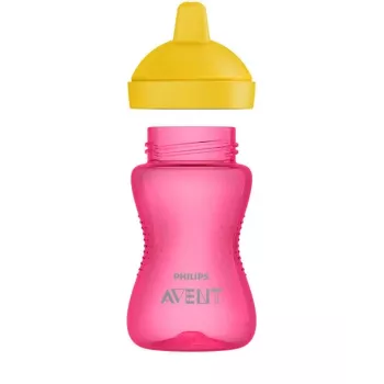 Philips Avent My Grippy tréningový hrnček s tvrdým výpustom 300 ml, 18M+, ružová