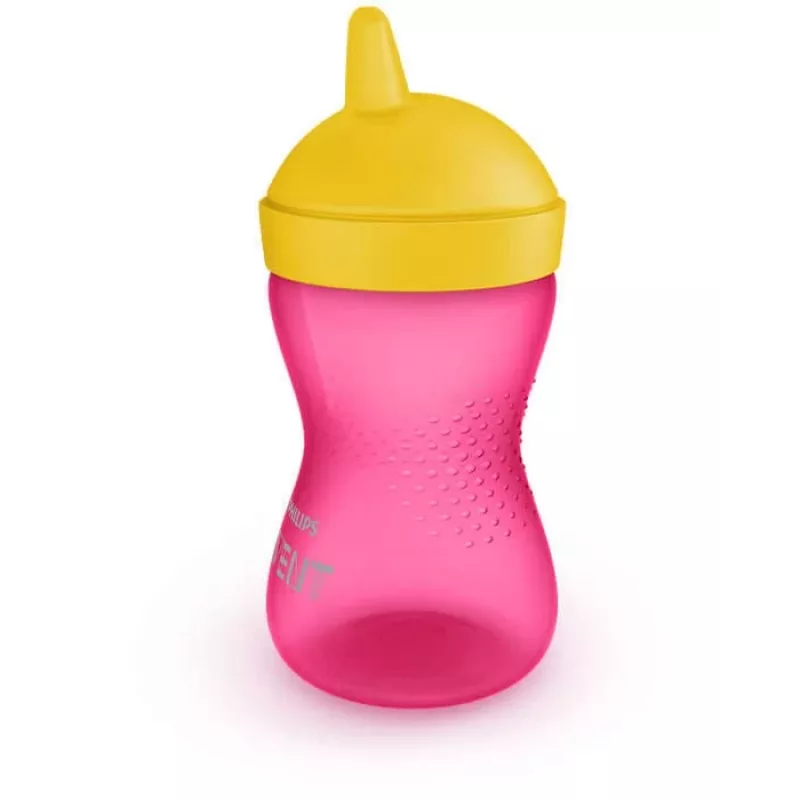Philips Avent My Grippy tréningový hrnček s tvrdým výpustom 300 ml, 18M+, ružový