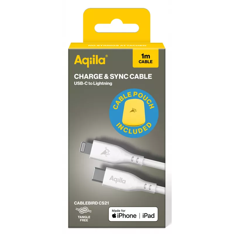 AQIILA 3SI836 USB-C na Lightning nabíjací a synchronizačný kábel 1m AQCBPBIC3SI836