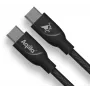AQIILA USB-C na USB-C nabíjací a synchronizačný kábel 3 m čierny AQCBPBICB4BD881