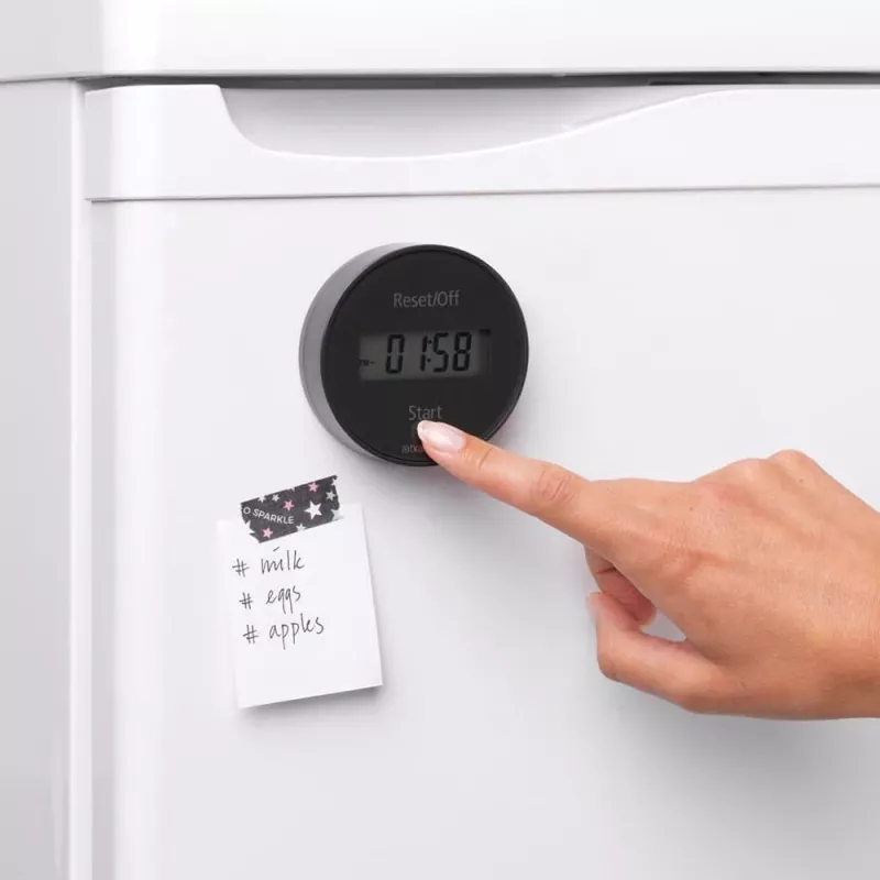 Brabantia kuchynská minútka s magnetom, tmavosivá