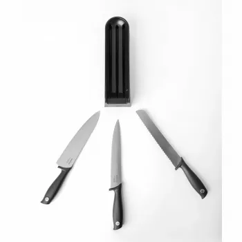 Brabantia Tasty+ sada nožov do zásuvky, tmavosivá, 3 nože