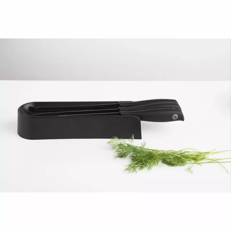 Brabantia Tasty+ sada nožov do zásuvky, tmavosivá, 3 nože